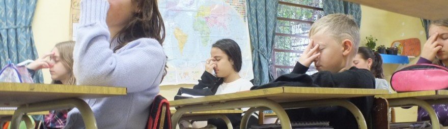 Alunos do 5° ano da Escola Nossa Senhora de Fátima, de Gramado