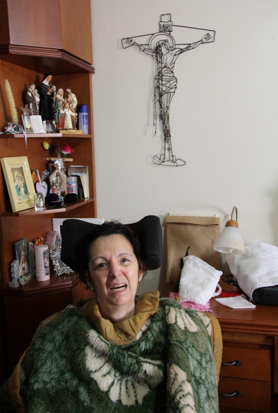 Segundo o marido, a fé é a grande companheira da esposa Cleci