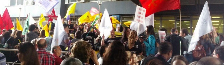 Protesto de servidores do Estado na capital