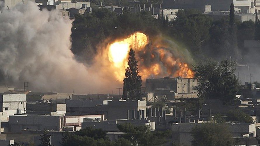 Emissora de TV russa divulgou imagem do ataque francÃªs ao Estado IslÃ¢mico, na SÃ­ria