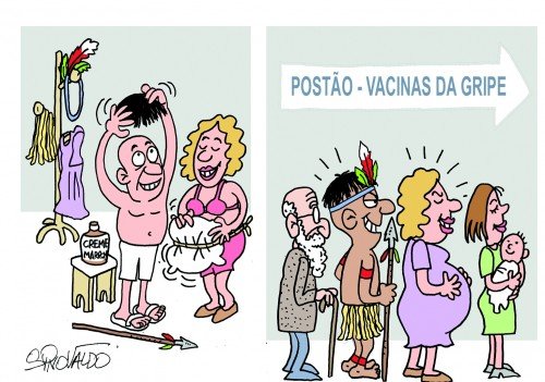 Clima político e vacinas contra a gripe nas charges dos ...