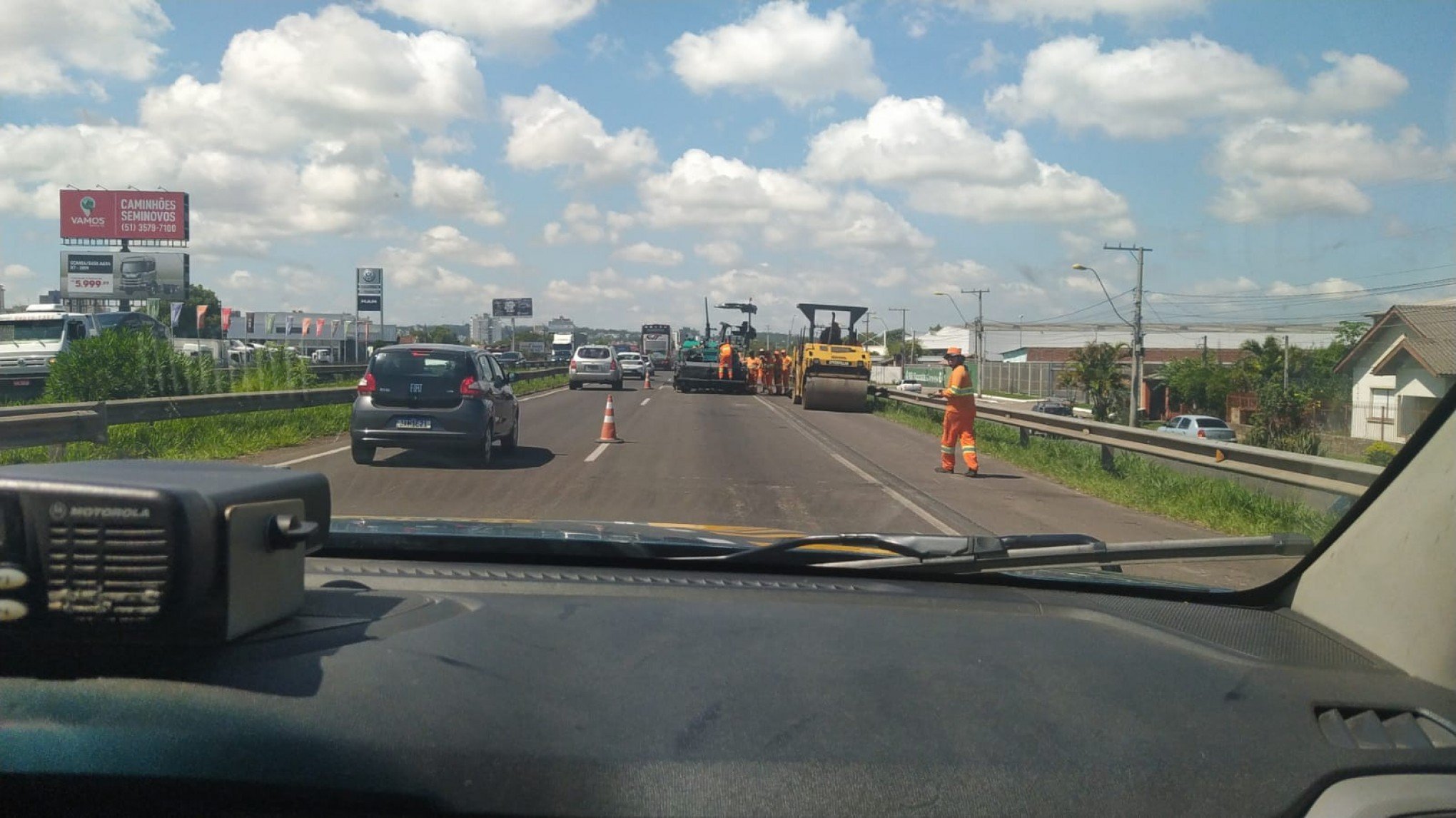 Obras De Recapeamento Asf Ltico Deixam Tr Nsito Lento Na Br Em S O