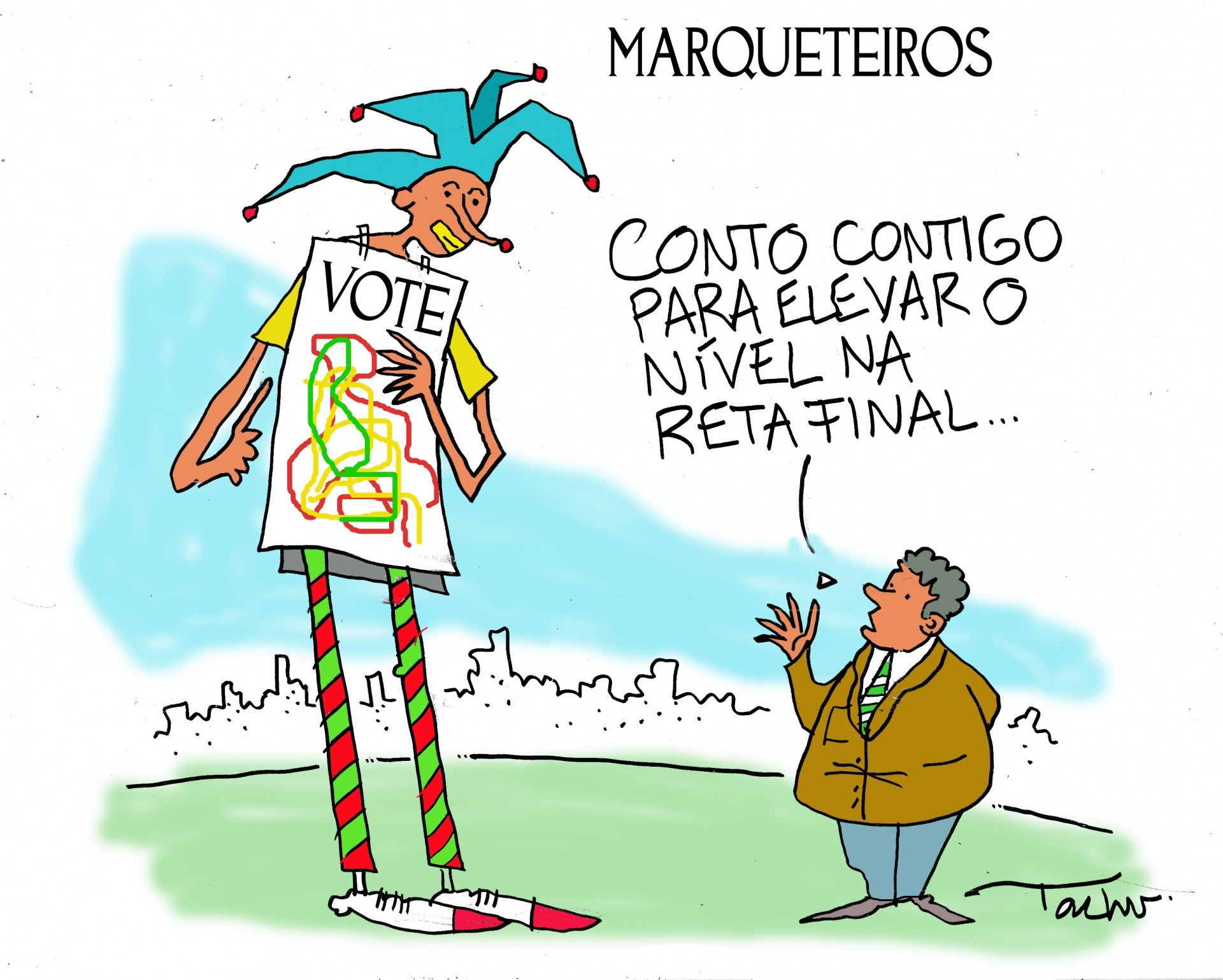 Corrida eleitoral é tema das charges dos jornais desta quinta-feira - Região - Jornal VS