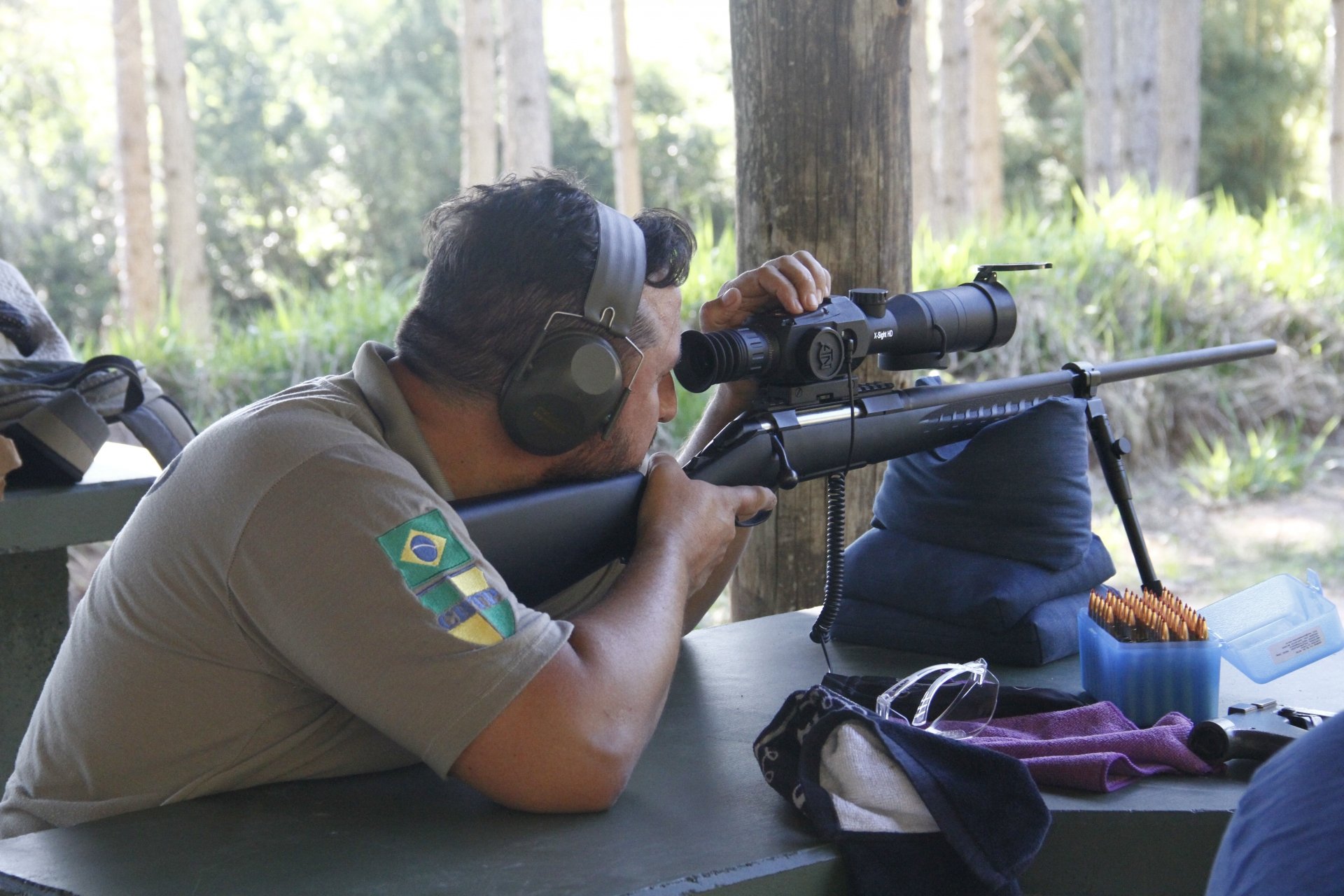 Em Um Exercito De Tiro Esportivo O Alvo Se Encontra