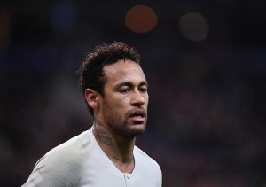 Neymar durante a partida do PSG