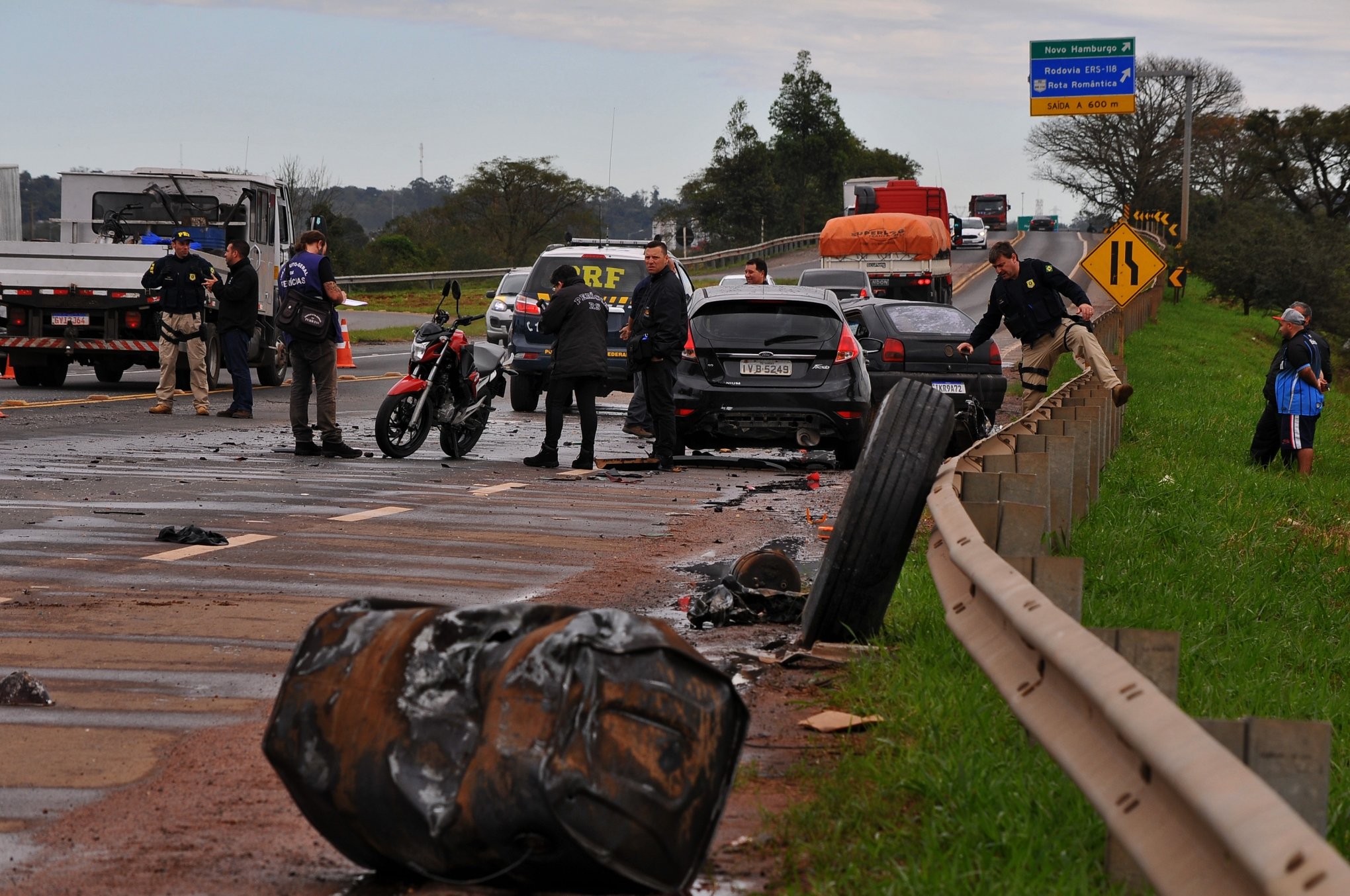 Acidente deixa um morto e um ferido na BR386 Região DC