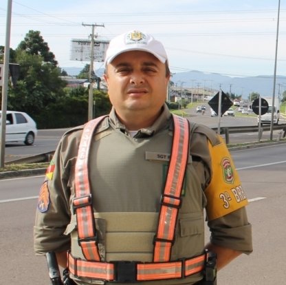 Primeiro comandante do Pelotão Rodoviário de Sapiranga, Dalvo Tadeu Rocha