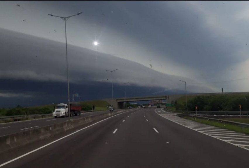 Temporal chegando na BR-448 | Jornal NH