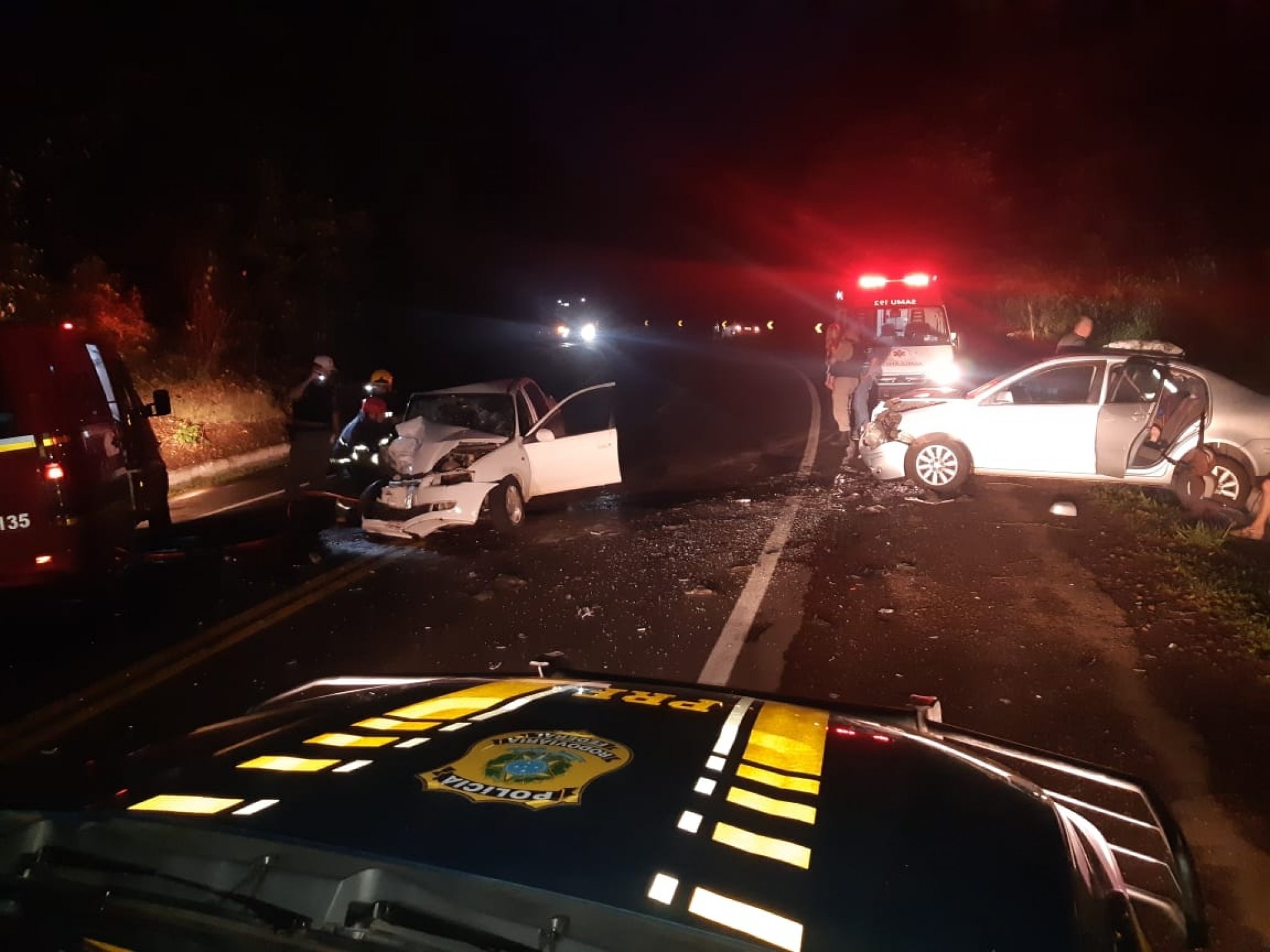 Colis O Frontal Entre Dois Carros Deixa Um Morto E Sete Feridos Na Br S O Leopoldo Jornal Vs