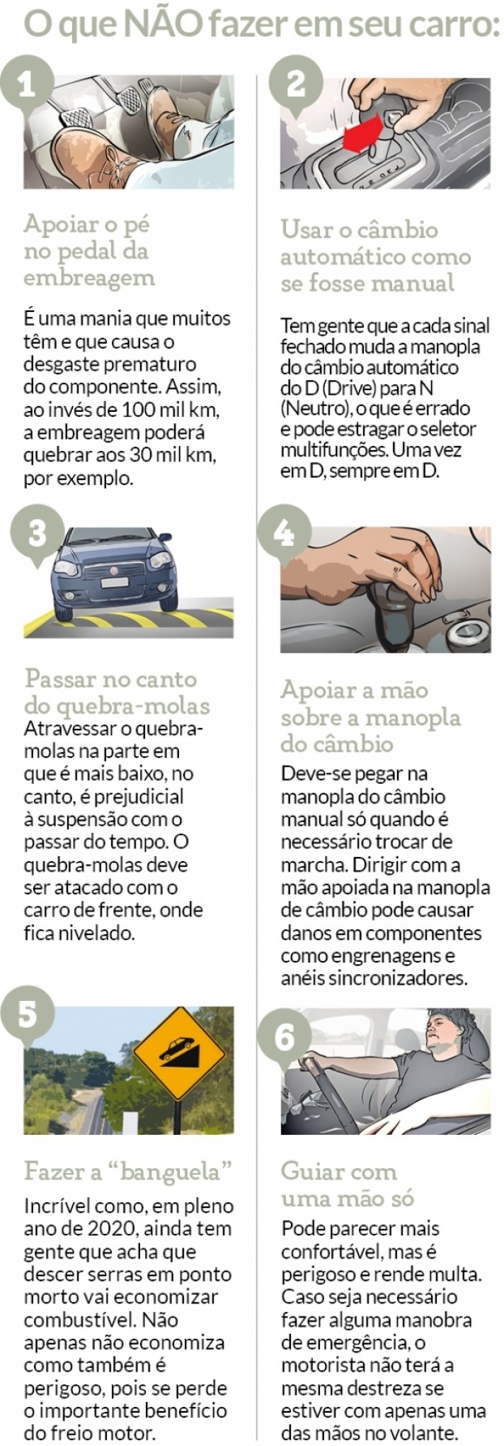 Não faça errado: veja 10 dicas para usar o câmbio automático