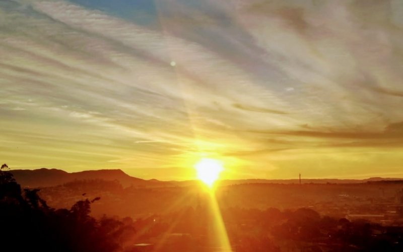 Amanhecer ensolarado em Campo Bom, no Vale do Sinos | Jornal NH