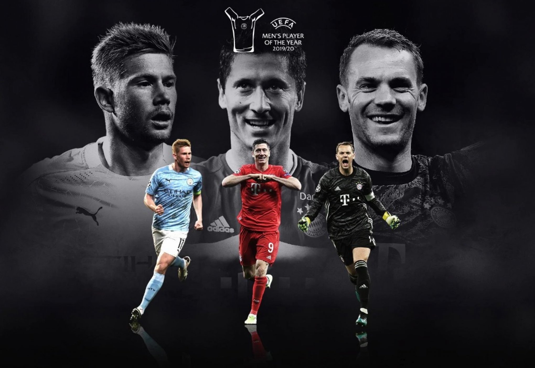 Uefa anuncia os três finalistas ao prêmio de melhor do ano