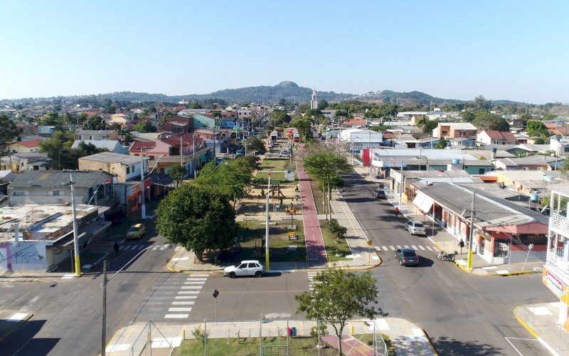 Vista aérea da cidade de Esteio
