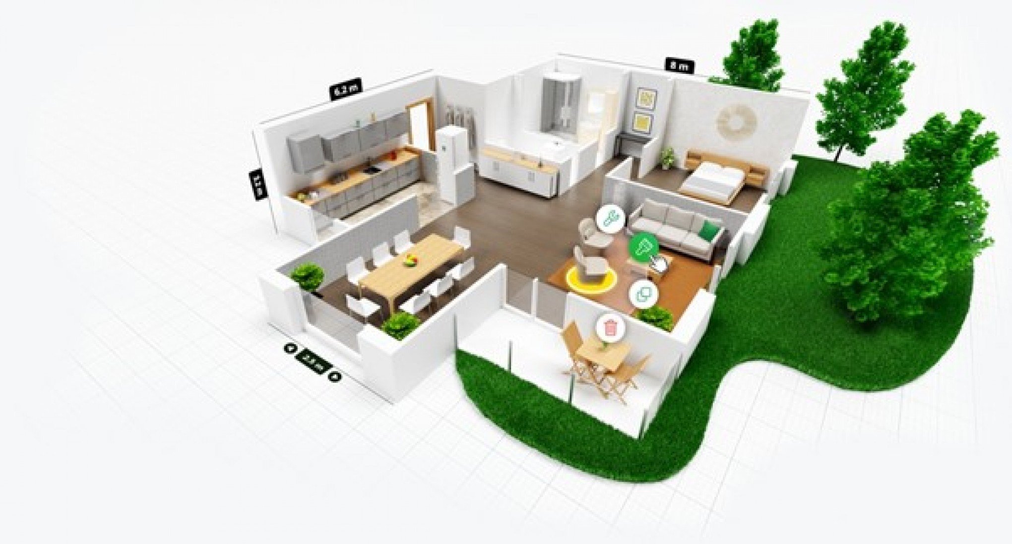 3д дизайн интерьера дома