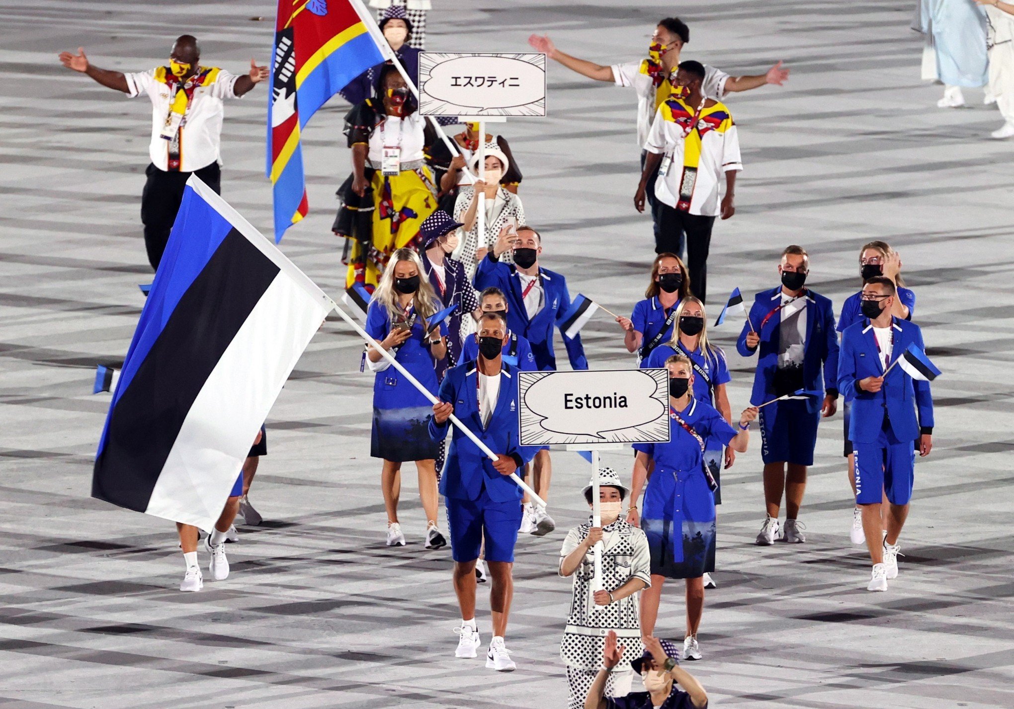 Veja fotos da cerimônia de abertura dos Jogos Olímpicos de Tóquio