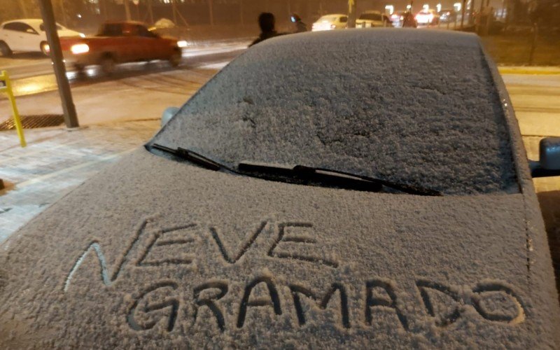 Neve em Gramado em 2021
