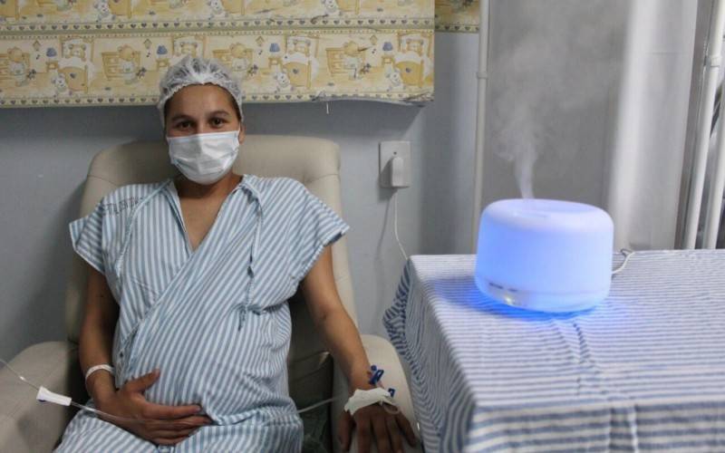 Aromas ajudam a relaxar e aliviar a dor do préparto no Hospital Centenário São Leopoldo