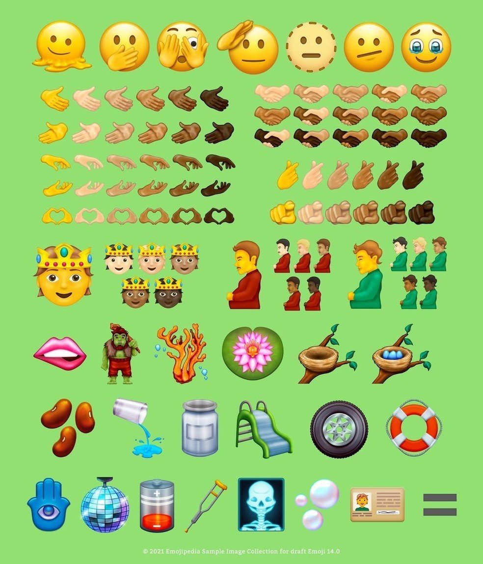 Veja a lista de emojis que em breve chegarão aos apps Tecnologia