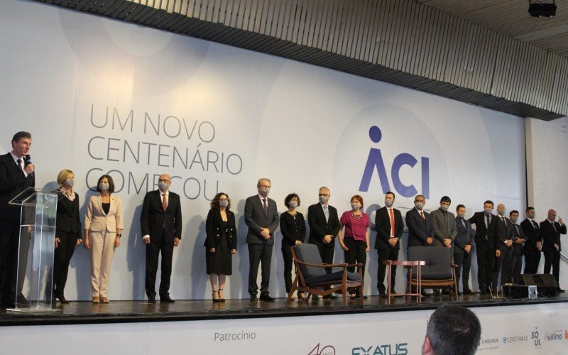Diogo Leuck foi diplomado durante evento na SGNH. Ele apresentou a diretoria que conduzirá a entidade no biênio | abc+