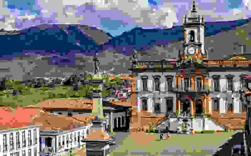 Cidade histórica de Ouro Preto, em Minas Gerais, outro dos locais com visitas guiadas no País