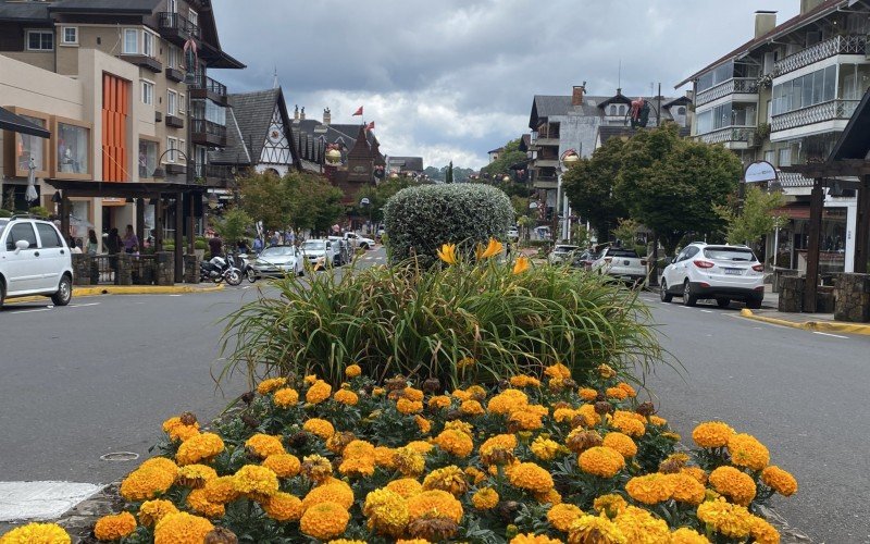 Avenida Borges de Medeiros, no Centro de Gramado