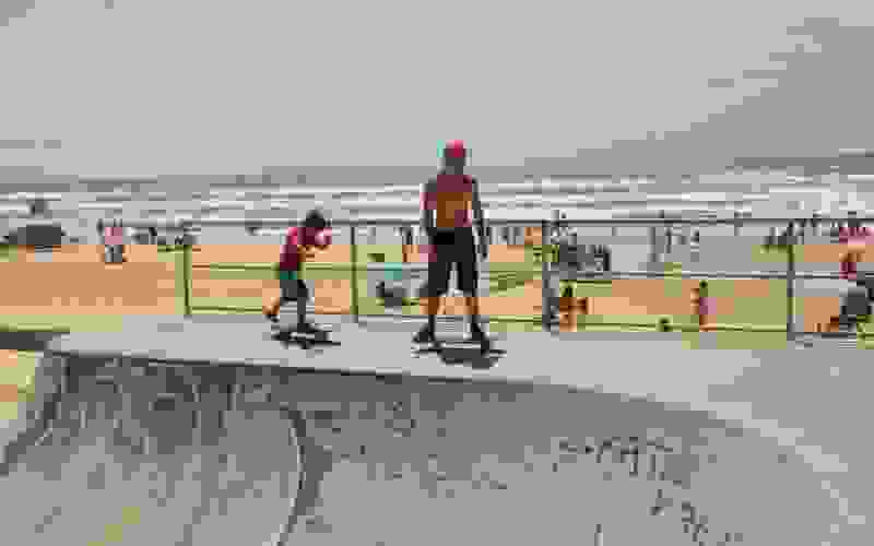 Pista de skate de Tramandaí fica junto da orla da praia