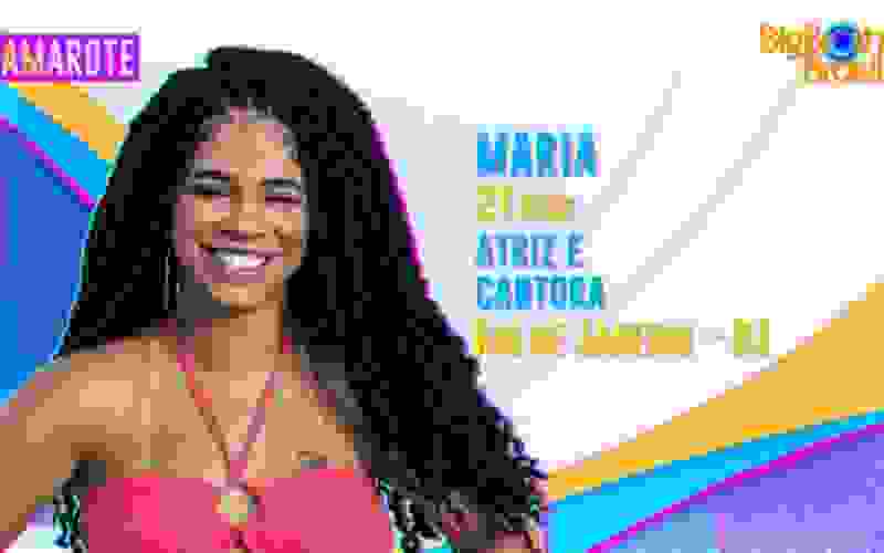 Maria, que é atriz e cantora, é mais uma das integrantes do Camarote