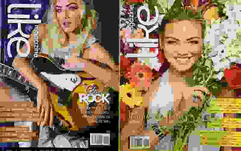 Bárbara foi capa de duas edições da revista Like, do Grupo Sinos