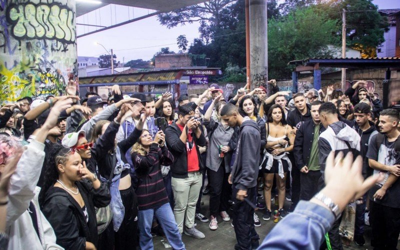 Evento ocorre no paradão da Estação São Leopoldo da Trensurb