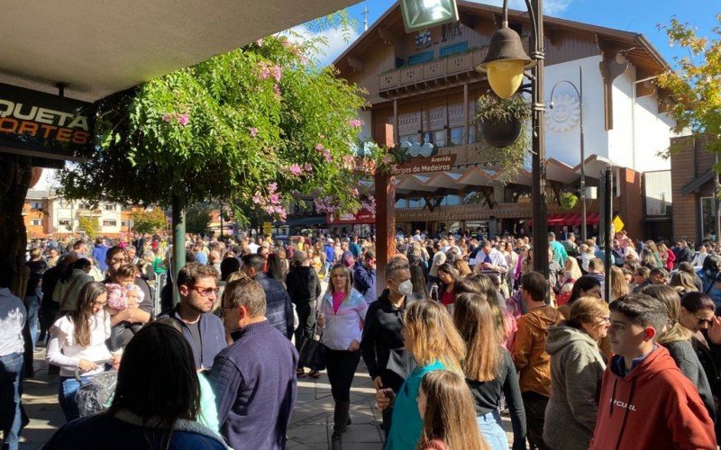 Movimentação em Gramado, durante a Páscoa
