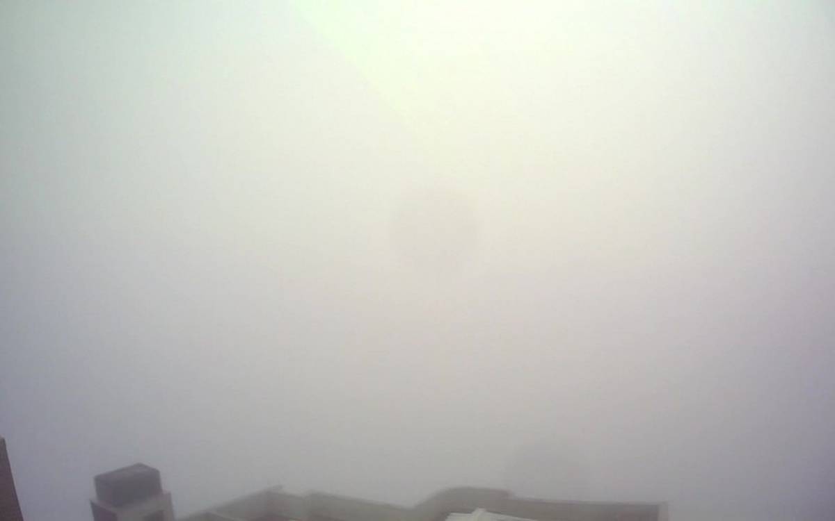 Nevoeiro sobre Novo Hamburgo às 7 horas