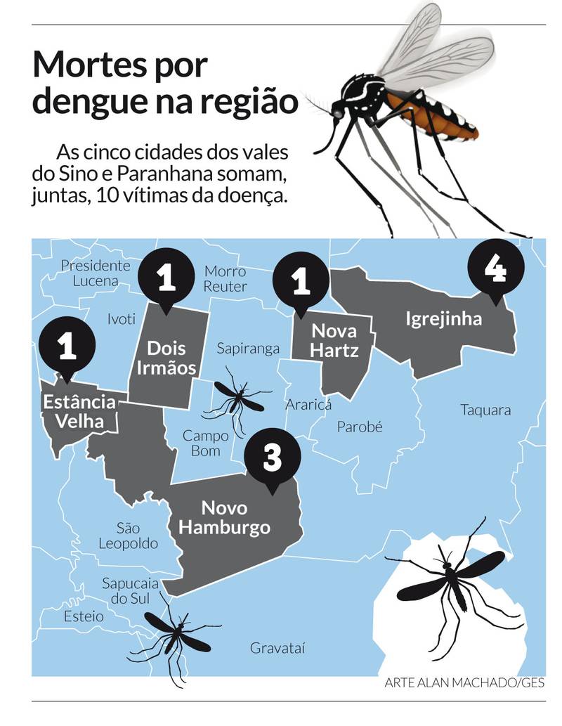 Mapa de la fiebre del dengue