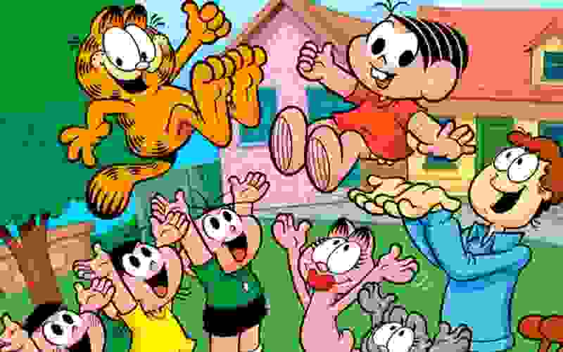 Turma da Mônica tem uma aventura com os amigos do Garfield