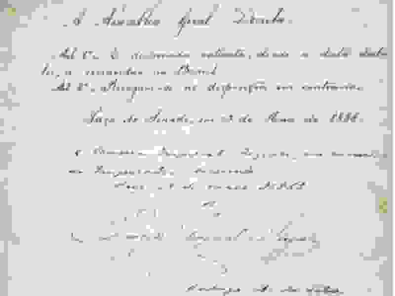 Detalhe do decreto imperial que declarou extinta a escravidão no Brasil 