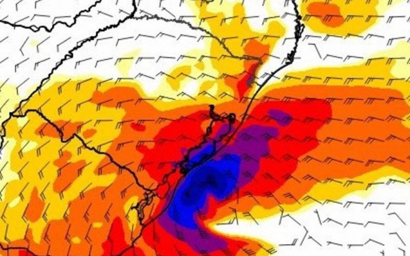 Tempestade deve se aproximar da costa sul do Estado no fim da tarde desta terça-feira | abc+