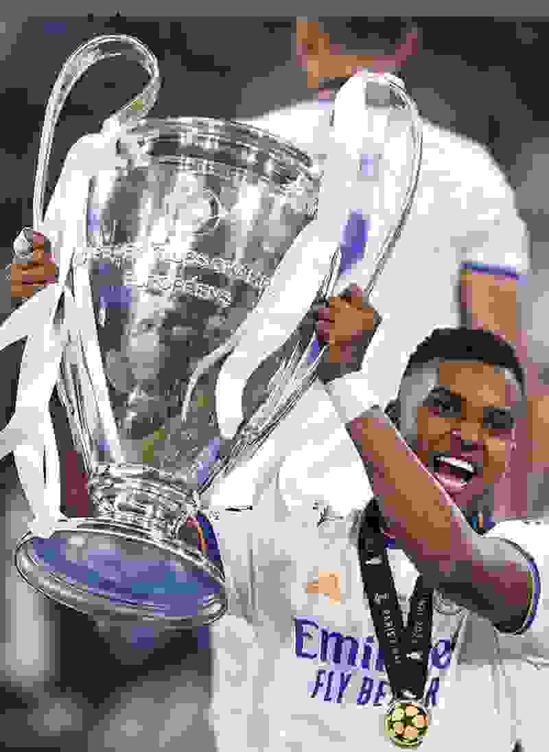 Rodrygo Goes foi campeão da Champions League com o Real Madrid
