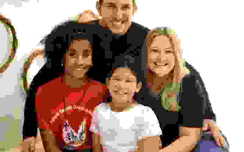 Família Goetz: Sabrina, Manuela, Graça e Fernando 