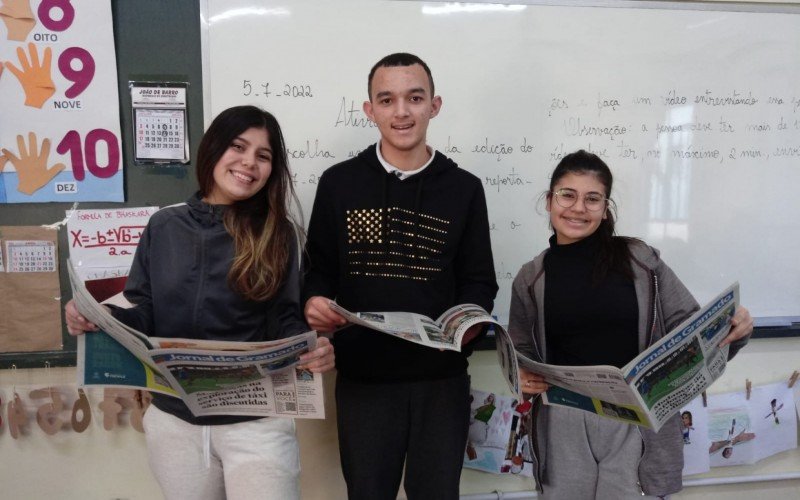 Atividade foi de leitura e anÃ¡lise de artigos publicados no Jornal de Gramado