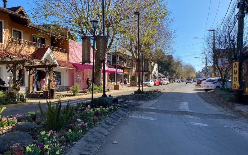 Avenida Osvaldo Aranha, em Canela