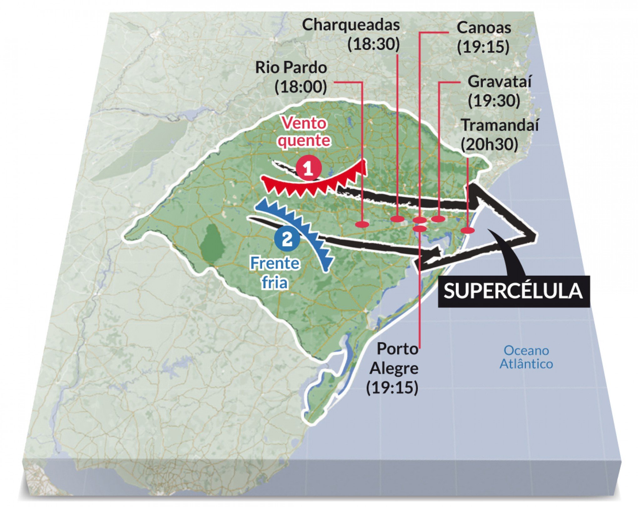 Mapa Supercélula