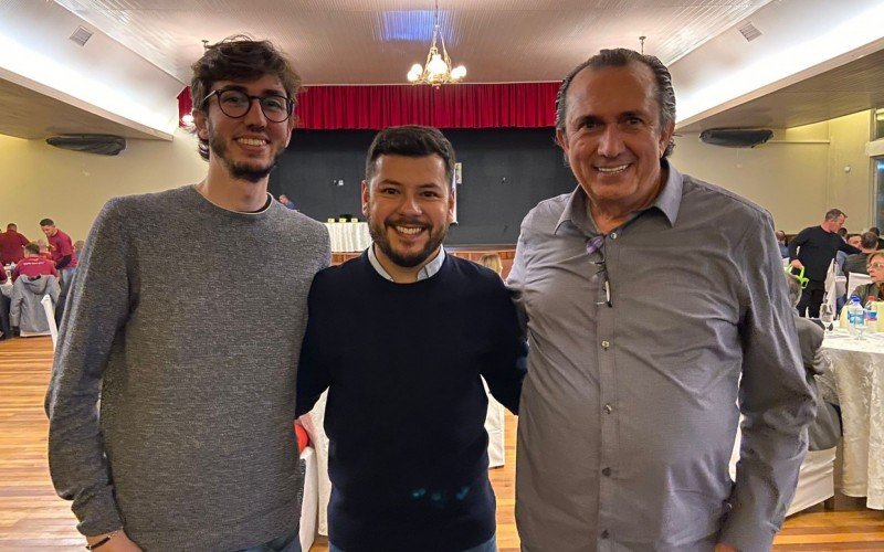 Henrique Antônio Jorge, prefeito Diego Francisco e Celso Antônio Jorge estiveram presentes no anúncio desta segunda-feira (5) | abc+