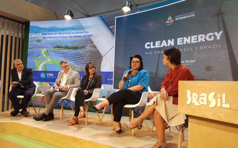 Comitiva gaúcha em destaque no stande do Brasil na COP27