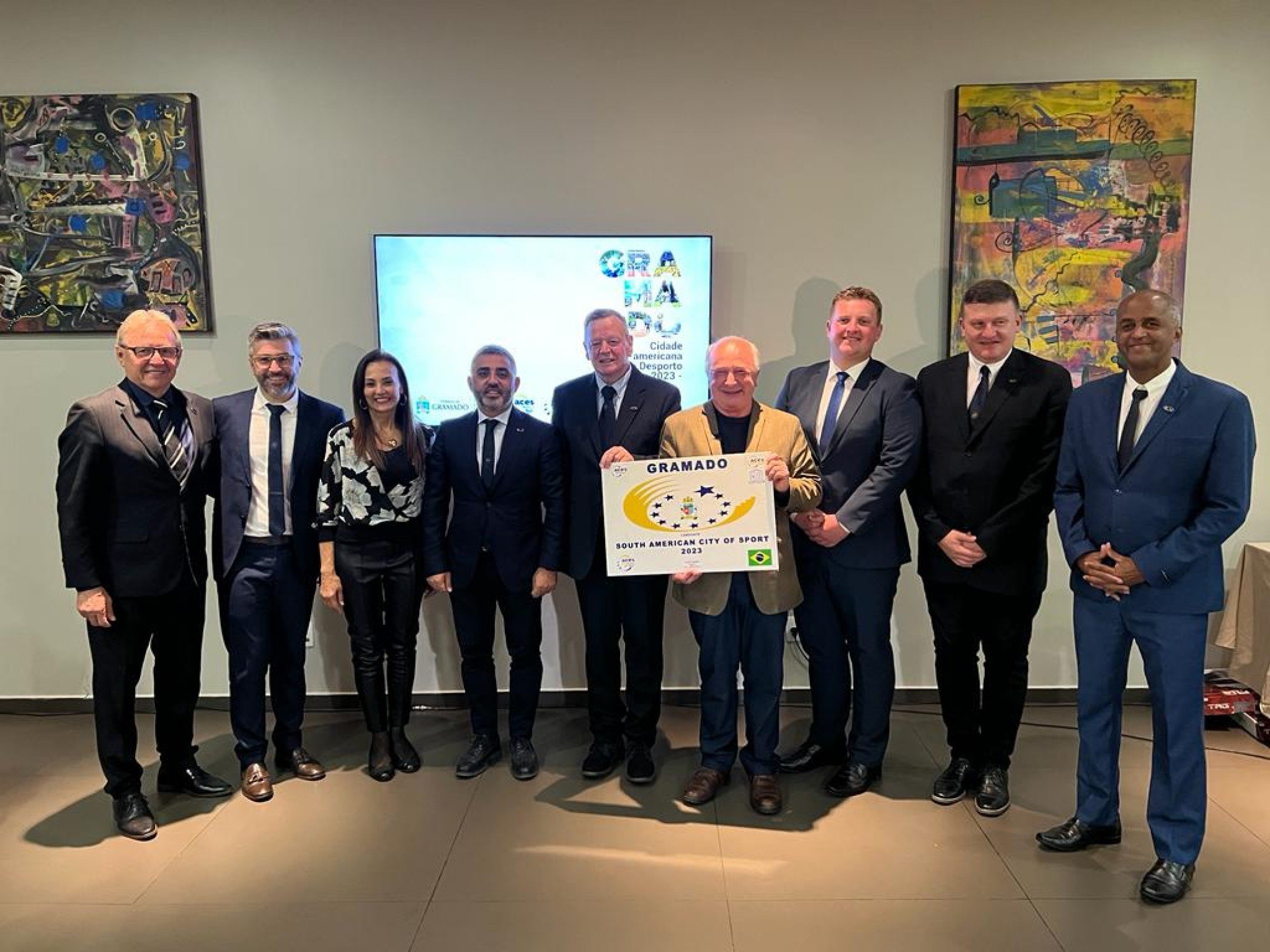 Gramado é oficializada cidade Sul-Americana do Desporto 2023 em cerimônia