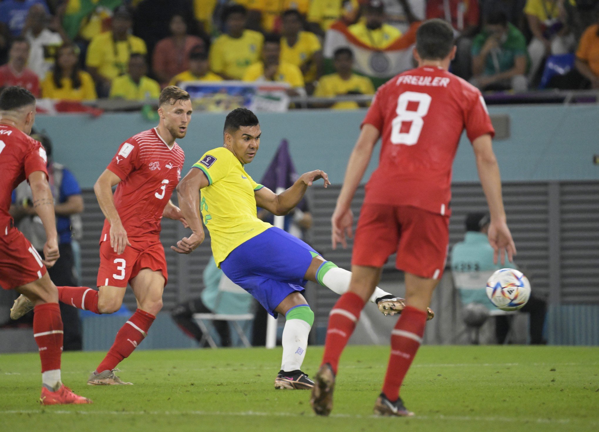 Seleção Brasileira vence Suíça e garante vaga nas oitavas de final