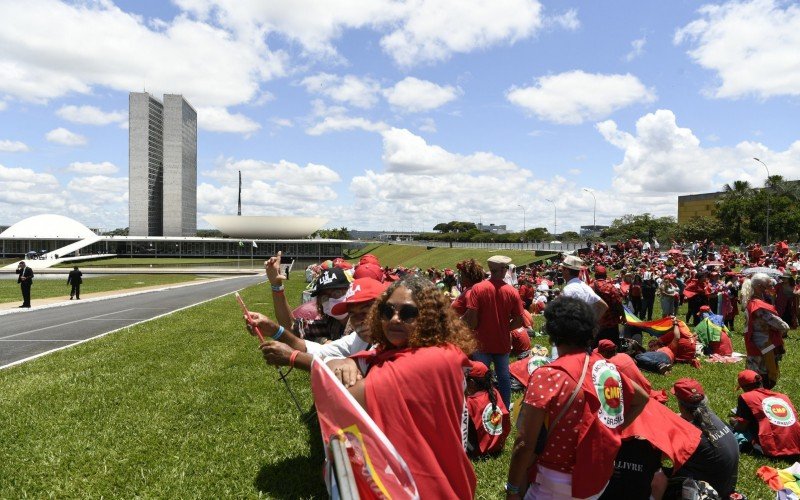 PÃºblico na posse de Lula