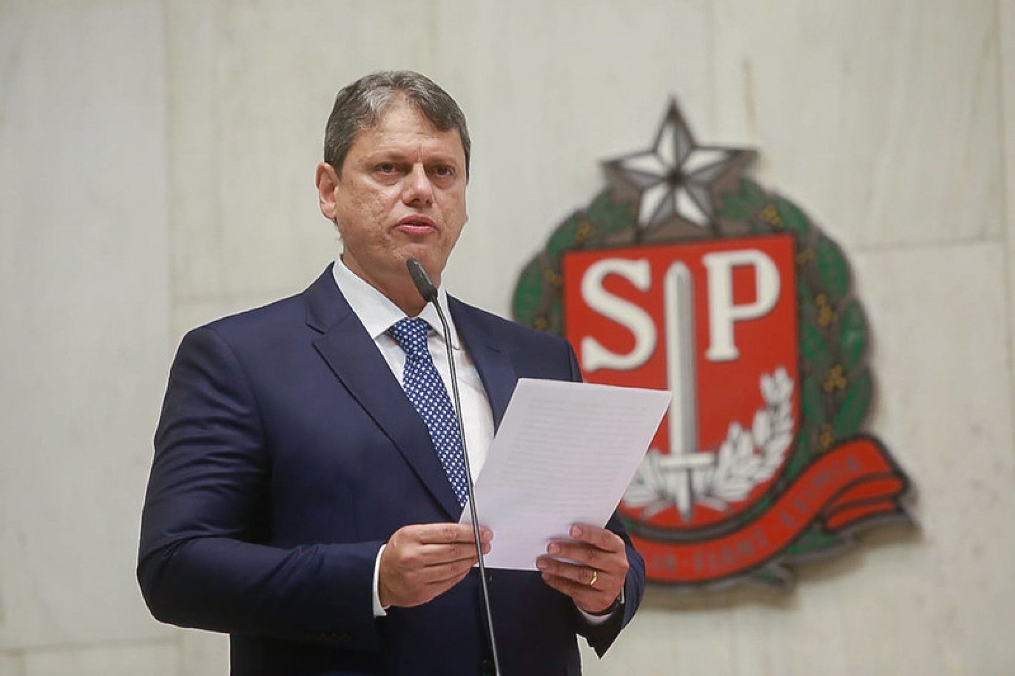 Tarcísio afirma que não será candidato à presidência em 2026: "Pretendo concorrer à reeleição"