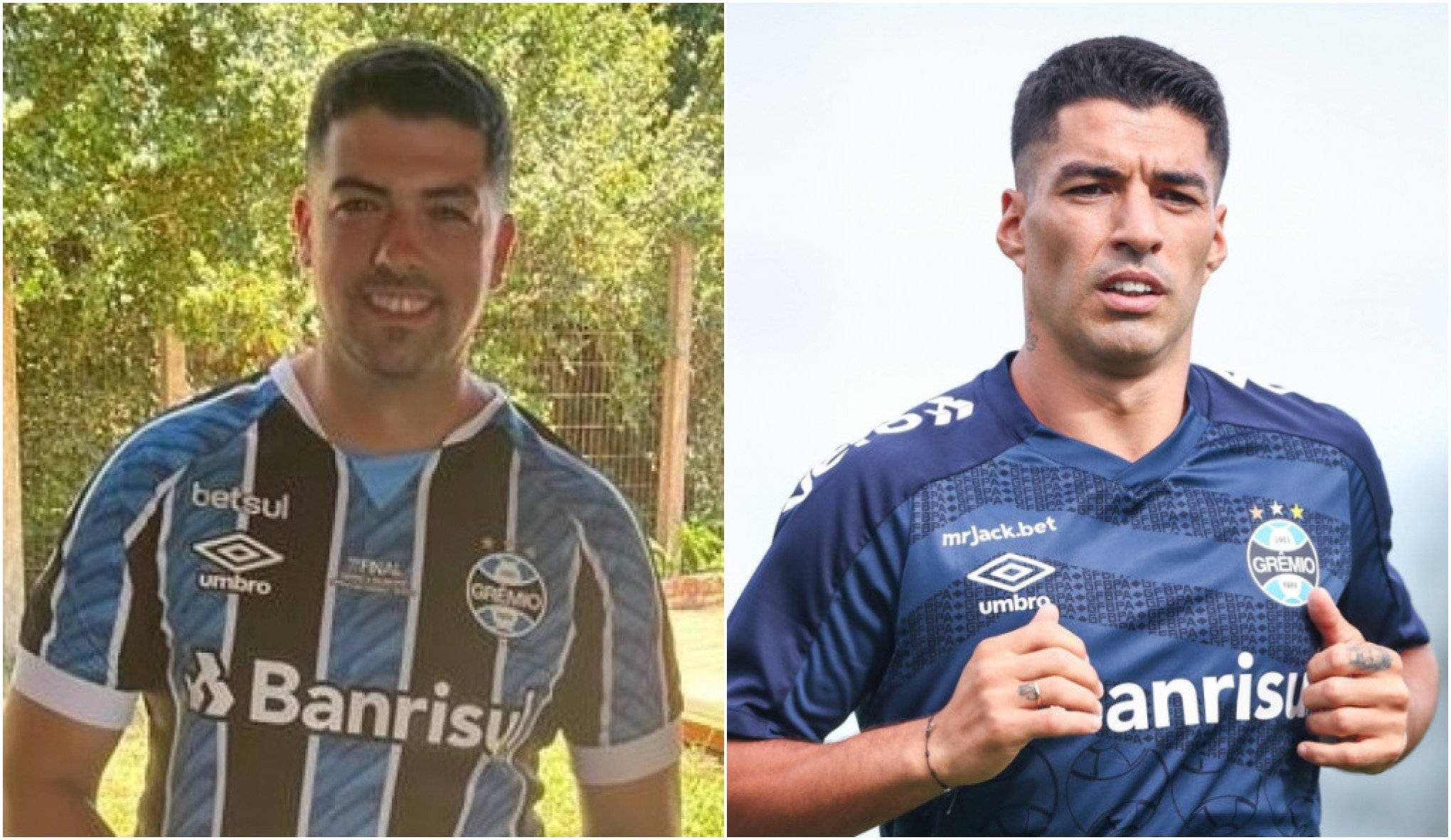 Renan Rafael da Silva, 33 anos, e Luis Suárez, 35