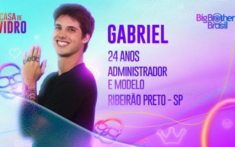 Gabriel é participante da Casa de Vidro do BBB 23 