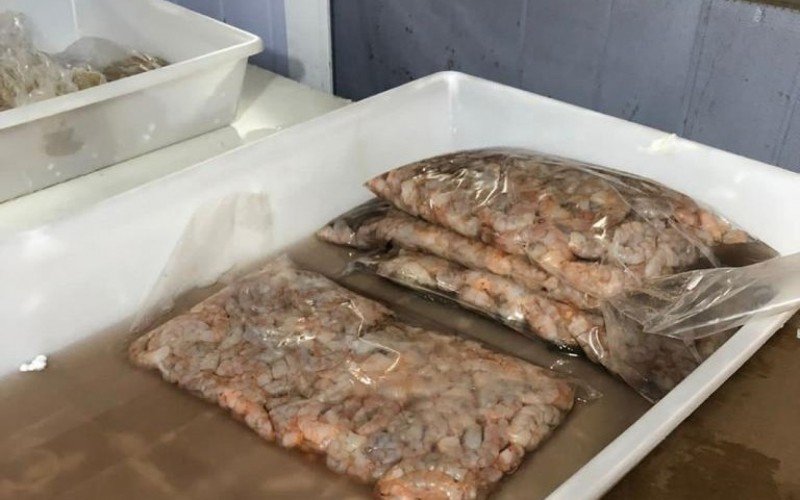 Durante a fiscalização foram encontrados alimentos acondicionados fora da temperatura ideal