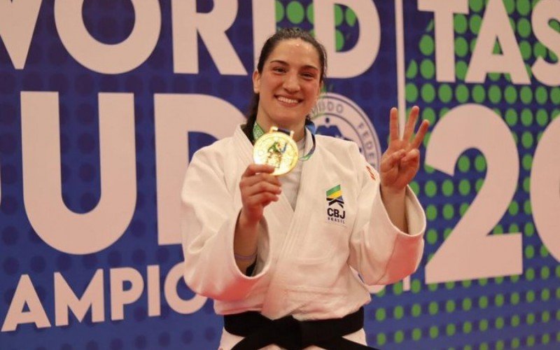 Gaúcha Mayra Aguiar na disputa pelo prêmio de melhor judoca de 2022